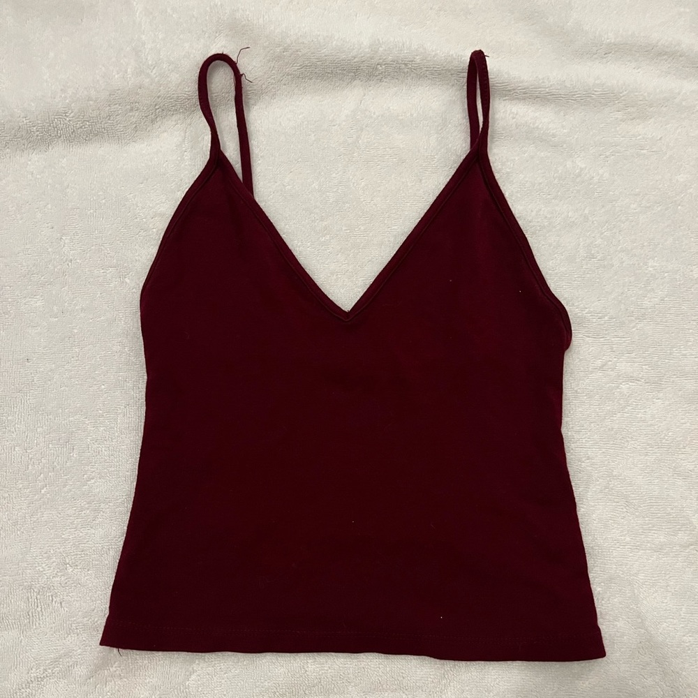 Brandy Melville maroon crop top